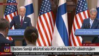 Baidens Somijā atkārtoti sola ASV atbalstu NATO sabiedrotajiem