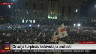 Gruzijā turpinās iedzīvotāju protesti