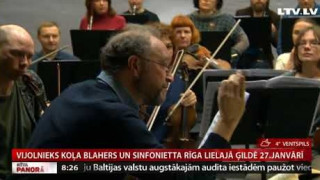 Vijolnieks Koļa Blahers un Sinfonietta Rīga Lielajā ģildē 27.janvārī