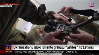 Ukrainā dronu izlūki izmanto granātu “astītes” no Latvijas