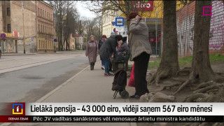 Lielākā pensija – 43 000 eiro, vidēji saņem 567 eiro mēnesī