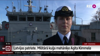 Latvijas patriote. Militārā kuģa mehāniķe Agita Kimmele