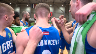 Latvijas - Igaunija basketbola līgā BK "Ogre" sagrauj BK "Liepāja"