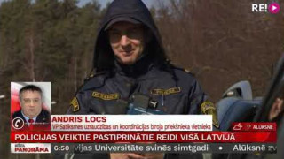 Intervija ar Andri Locu par policijas veiktajiem pastiprinātajiem reidiem visā Latvijā
