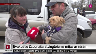 Evakuētie Zaporižjā: atvieglojums mijas ar sērām