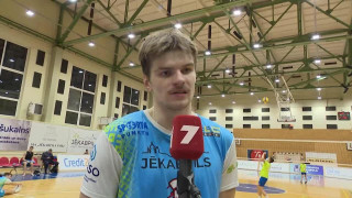 BL volejbolā vīriešiem.  SK «Jēkabpils Lūši» - VK «BIOLARS/Jelgava MSG». Jānis Medenis