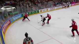 Pasaules čempionāts hokejā. Pusfināls. Kanāda - Šveice. 1:2