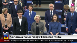 Saharova balvu piešķir Ukrainas tautai