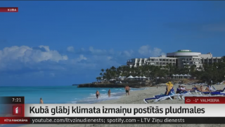 Kubā glābj klimata izmaiņu postītās pludmales