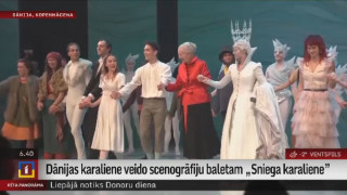 Dānijas karaliene veido scenogrāfiju baletam "Sniega karaliene"