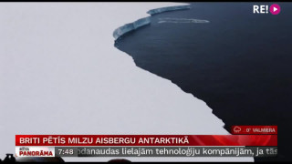 Briti pētīs milzu aisbergu Antarktikā