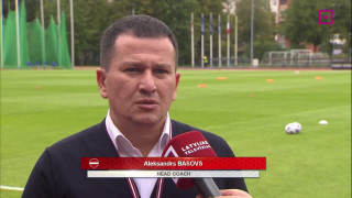U-21 Eiropas futbola čempionāta spēle Latvija - Itālija. Intervija ar Aleksandru Basovu