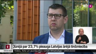 Jūnijā par 23,7% pieauga Latvijas ārējā tirdzniecība
