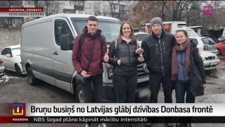 Bruņu busiņš no Latvijas glābj dzīvības Donbasa frontē