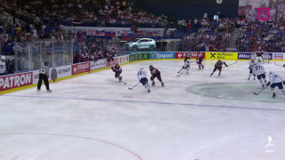 Pasaules hokeja čempionāta spēle. Latvija - Francija 1:1