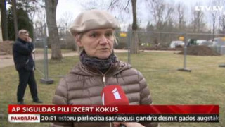 Ap Siguldas pili izcērt kokus