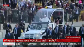 Pāvests Francisks noslēdz vizīti Irākā