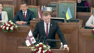 Saeimas svinīgā sēde par godu Latvijas Republikas neatkarības atjaunošanas dienai