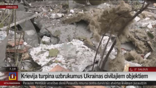 Krievija turpina uzbrukumus Ukrainas civilajiem objektiem