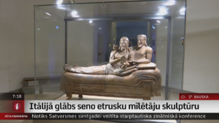 Itālijā glābs seno etrusku mīlētāju skulptūru