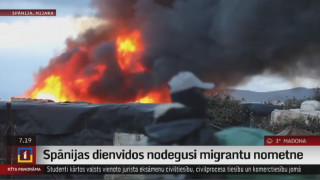 Spānijas dienvidos nodegusi migrantu nometne