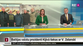 Baltijas valstu prezidenti Kijivā tiekas ar V. Zelenski