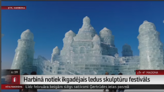 Harbinā notiek ikgadējais ledus skulptūru festivāls