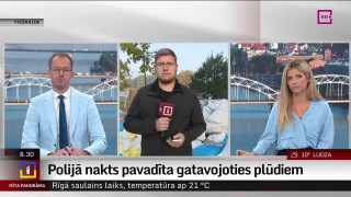 Polijā nakts pavadīta, gatavojoties plūdiem