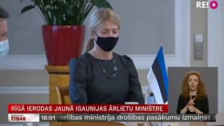 Rīgā ierodas jaunā Igaunijas ārlietu ministre