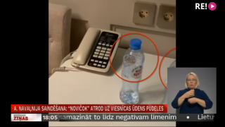 A. Navaļnija saindēšana: «Novičok» atrod uz viesnīcas ūdens pudeles