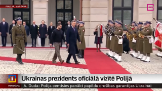 Ukrainas prezidents oficiālā vizītē ierodas Polijā