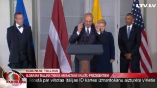 B.Obama Tallinā tiekas ar Baltijas valstu prezidentiem