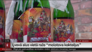 Ļvovā alus vietā ražo "molotova kokteiļus"
