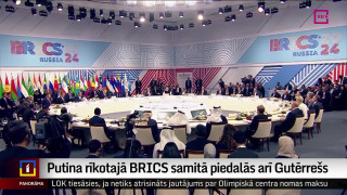 Putina rīkotajā BRICS samitā piedalās arī Gutērrešs