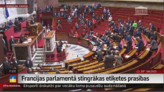 Francijas parlamentā stingrākas etiķetes prasības