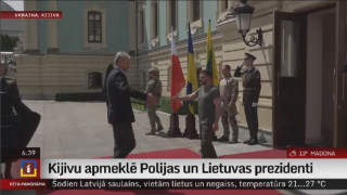 Kijivu apmeklē Polijas un Lietuvas prezidenti