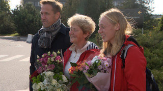 Latvijas airētāja Laine Rumpe atgriežas mājās ar bronzas medaļu