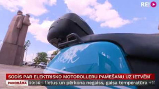 Sodīs par elektrisko motorolleru pamešanu uz ietvēm