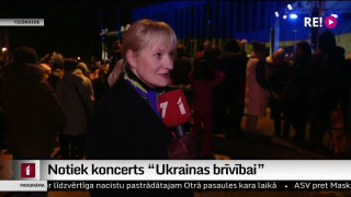 Notiek koncerts "Ukrainas brīvībai"