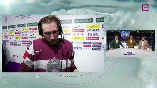 Pasaules hokeja čempionāta spēle Latvija - Norvēģija. Intervija ar Uvi Balinski