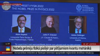 Nobela prēmiju fizikā piešķir par pētījumiem kvantu mehānikā