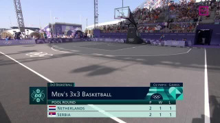 2024. gada Parīzes Olimpiskās spēles. 3x3 basketbols. Nīderlande - Serbija