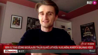 Sers  Eltons Džons sociālajos tīklos slavē  latviešu vijolnieka Roberta Balanas video