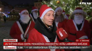 Jau svētdien Rīgas centru pieskandinās Ziemassvētku vecīšu labdarības skrējiens