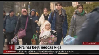 Ukrainas bēgļi ierodas Rīgā