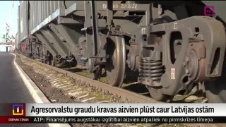 Agresorvalstu graudu kravas aizvien plūst caur Latvijas ostām