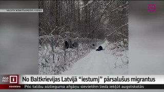 No Baltkrievijas Latvijā "iestumj" pārsalušus migrantus