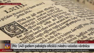 Pabeigta oficiālā zviedru valodas vārdnīca 39 sējumos