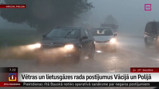 Vētras un lietusgāzes rada postījumus Vācijā un Polijā