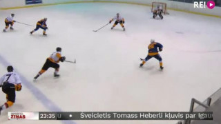 Latvijas hokeja virslīga. HS "Riga" 5:7 HK "Dinaburga"